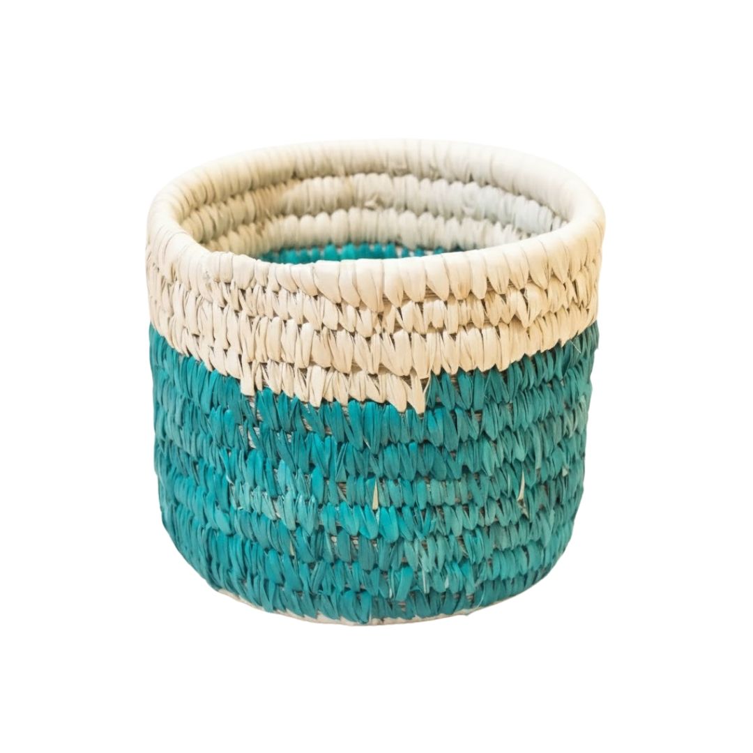 Nature Inspired Palm Leaf Storage Basket